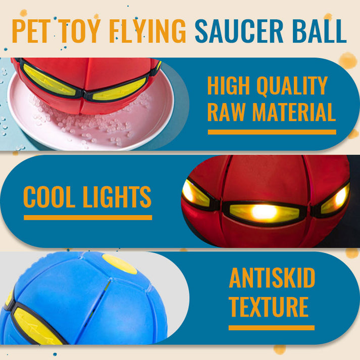 Pet Toy Flying Saucer Ball