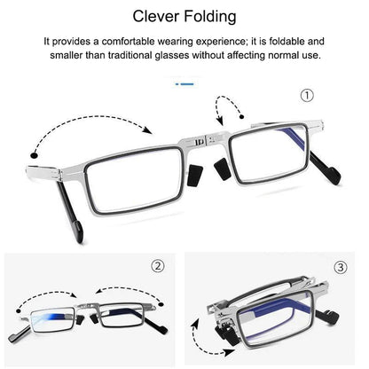 🔥Foldable Anti-Blue Light Reading Glasses🎁With Power Zoom Intelligent