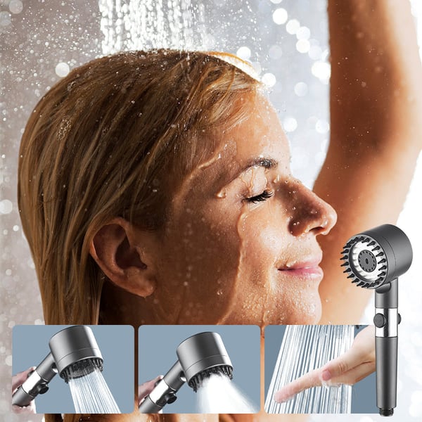 High Pressure 3-Setting Handheld filtration brush Shower head